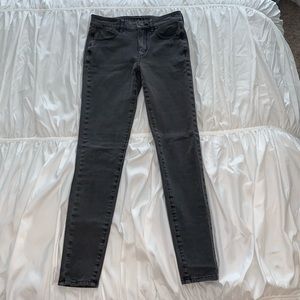dark gray AE high rise jegging